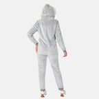 Ladies Cosy Fleece Onesie - (Size M)  - Grey