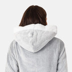 Ladies Cosy Fleece Onesie - (Size M)  - Grey