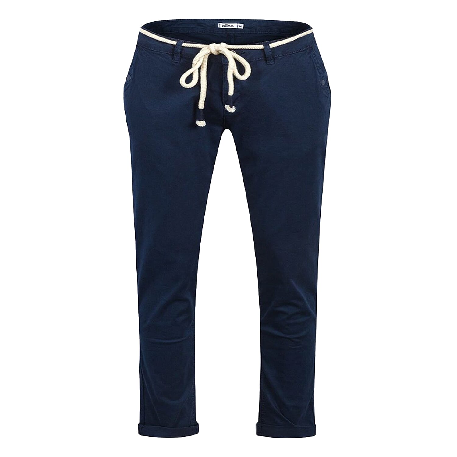 Ladies Cotton Blend Trousers with Rope Belt 8050502 3