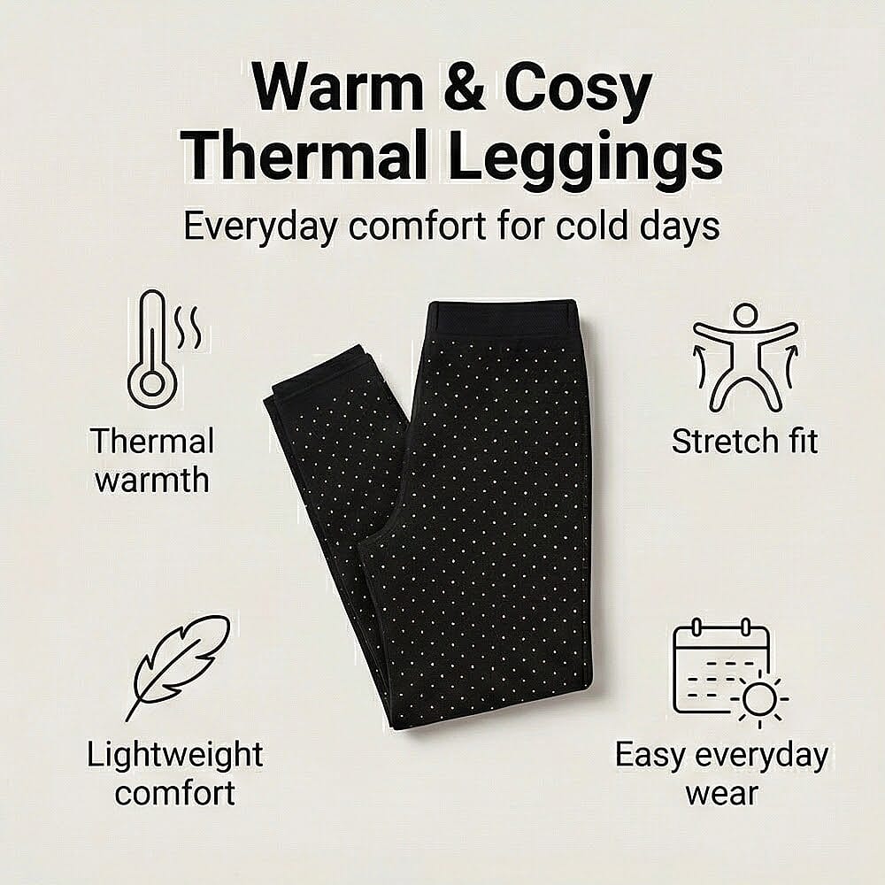 Ladies Diamond Thermal Legging (Size - M/L) - Black V32516303 1
