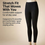 Ladies Diamond Thermal Legging (Size - S-M) - Black
