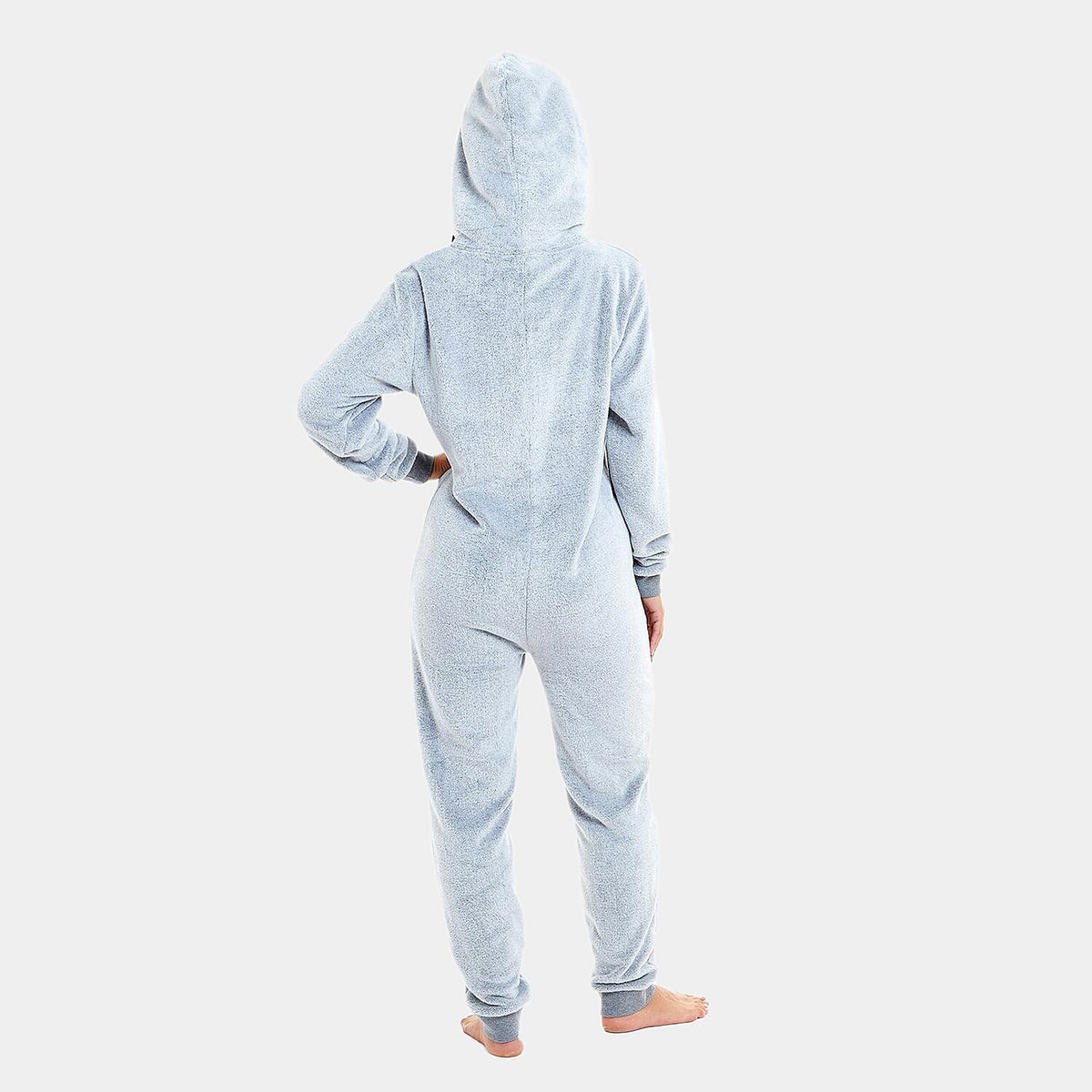 Ladies Fleece Jumpsuit with Hood 7978795 3