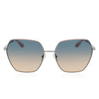 Guess Ladies Large Oversize White Metal Sunglasses - Tortoise