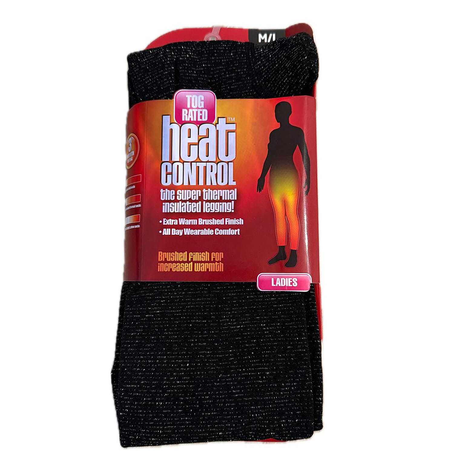 Ladies Lurex Thermal Legging (Size - M/L) - Black 8371418 0