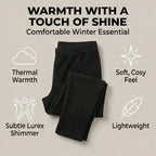 Ladies Lurex Thermal Legging (Size - M-L) - Black