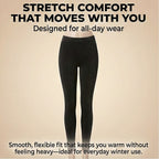 Ladies Lurex Thermal Legging (Size - M-L) - Black