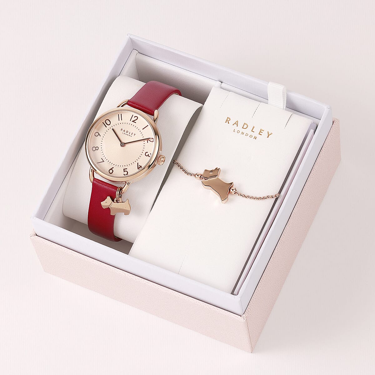 Radley Ladies Watch Set with 18ct Rose Gold Plated Fine Twist Slider Bracelet 4329614 5