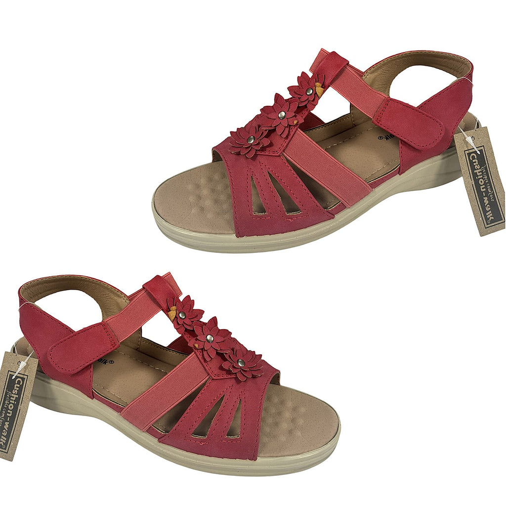 Ladies Sandal (Size 3) - Red
