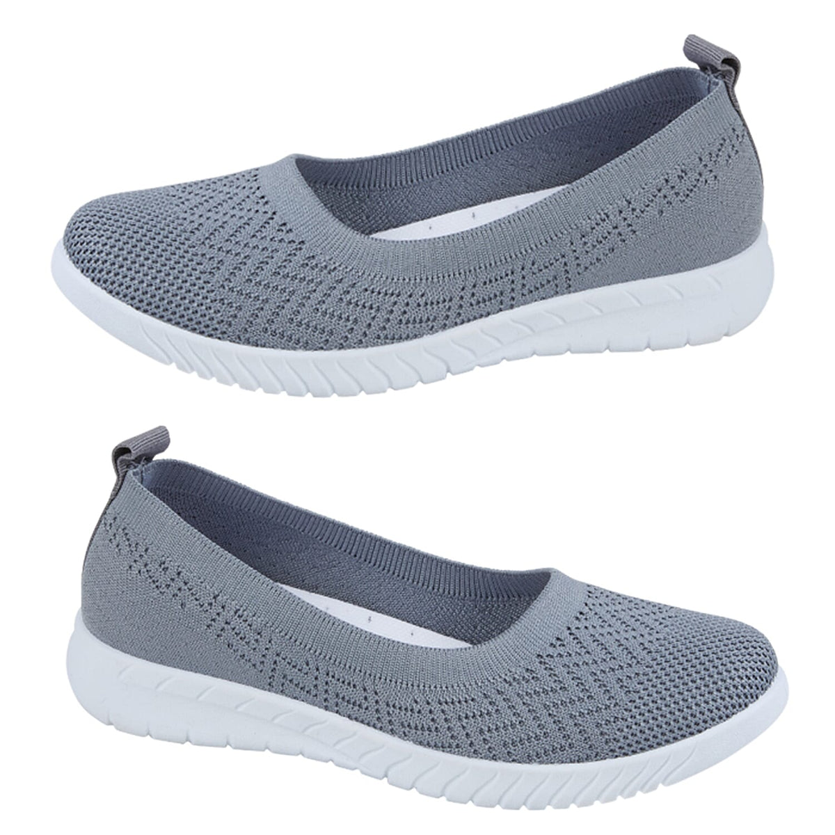 Brand New Launch Daiquiri Slip On Ballerina Pump (Size 4) - Grey 7758383 1