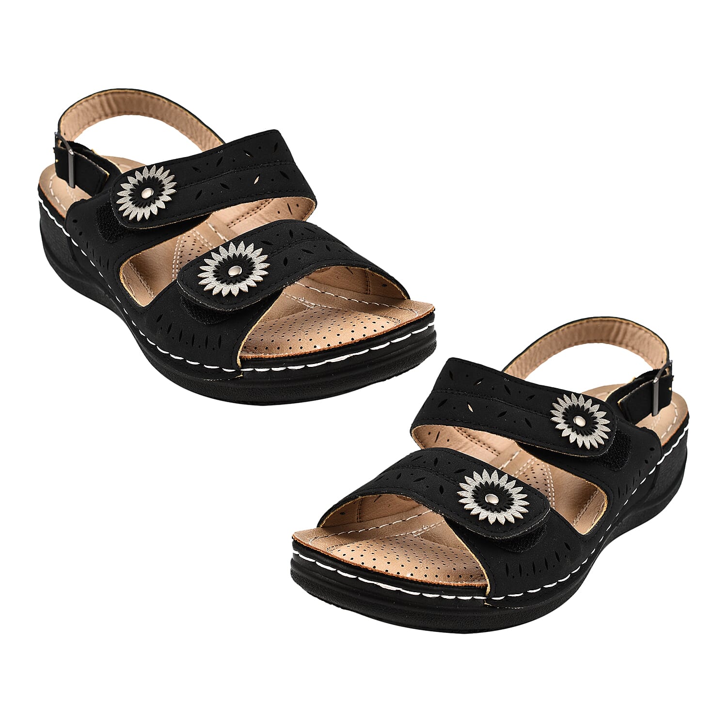 Womenâ€™s Cushion Walk Double Touch Bar Sandals 7808433 1