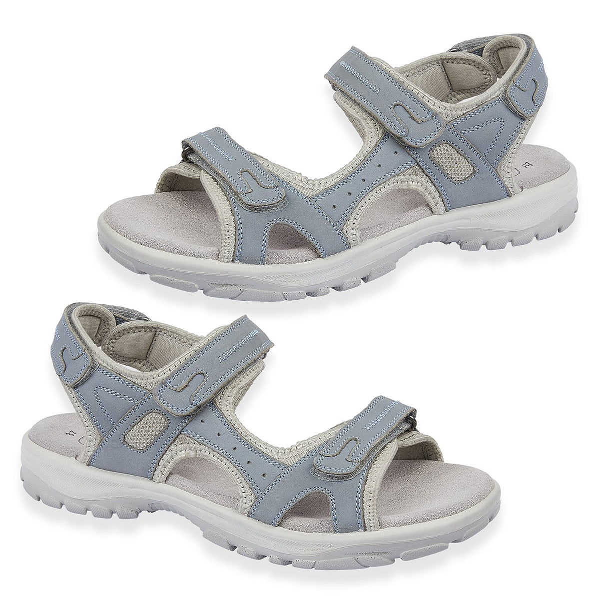 Mandy Leather Comfortable Lightweight Padded Sandal With Adjustable Straps V32515119 0