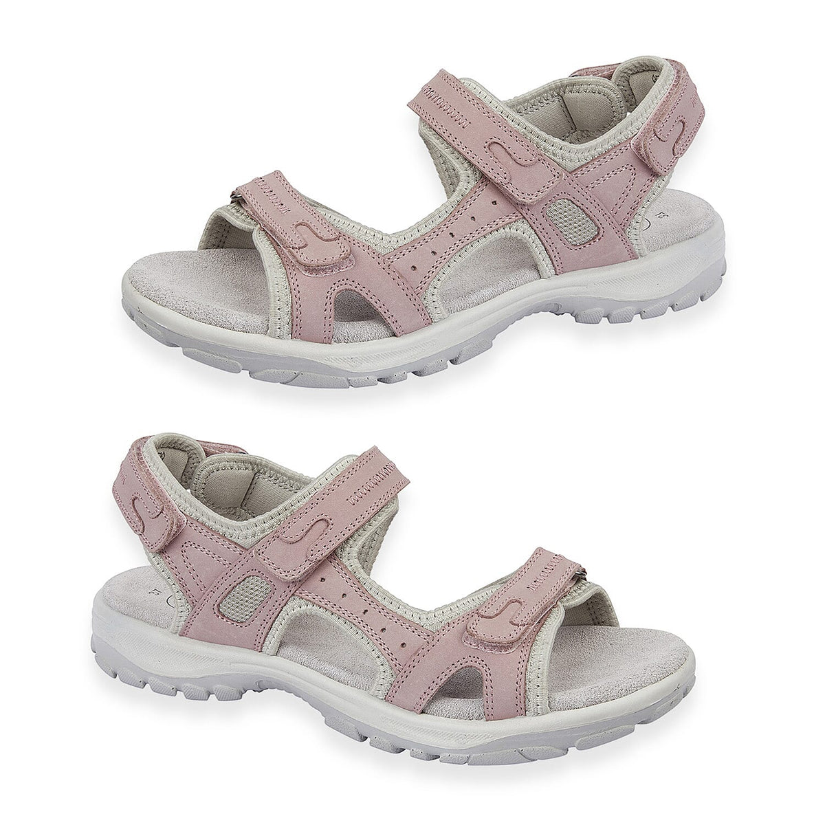 Mandy Leather Comfortable Lightweight Padded Sandal With Adjustable Straps V32582348 0
