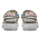 Mandy Ladies Leather Sporty Sandals with Adjustable Straps (Size 5) - Multi Grey