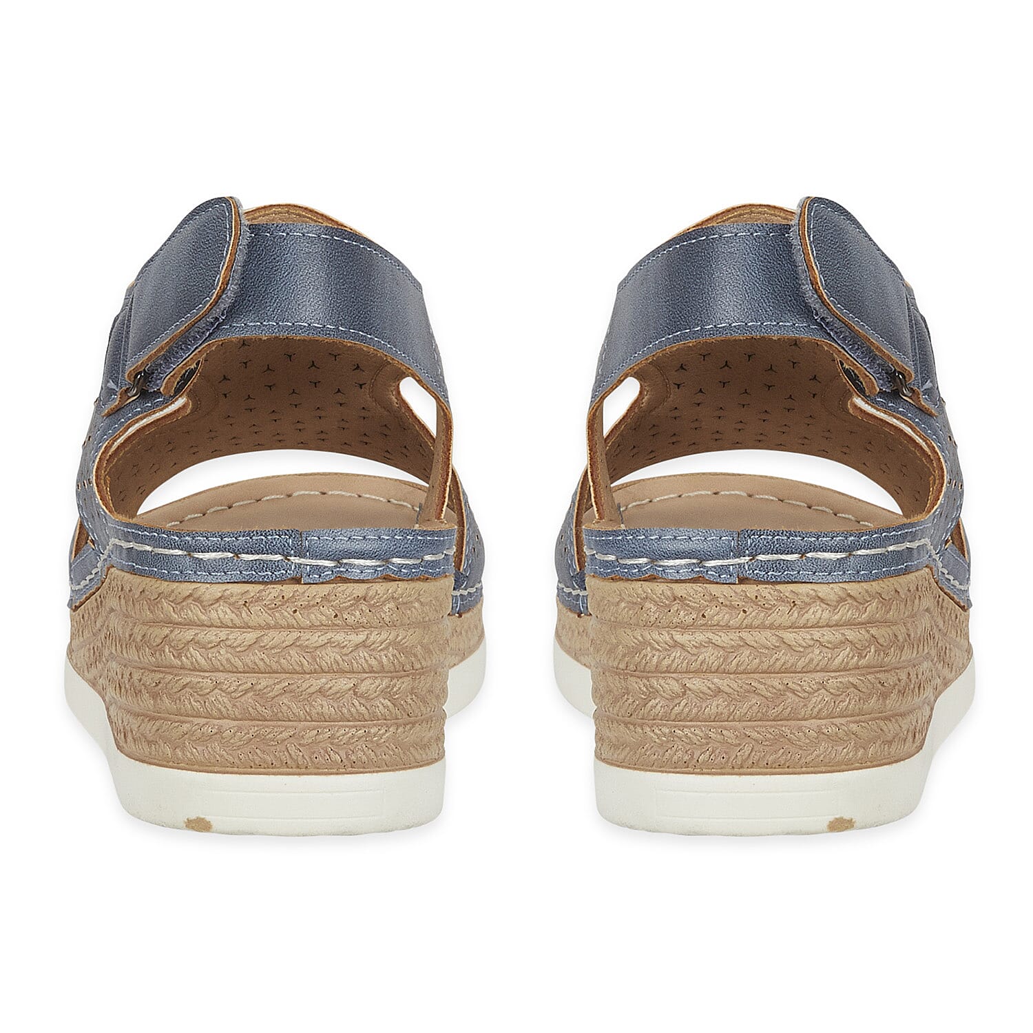 Havana Women's Wedge Heel Sandals with Ankle Strap and Cutout Design 8150227 3