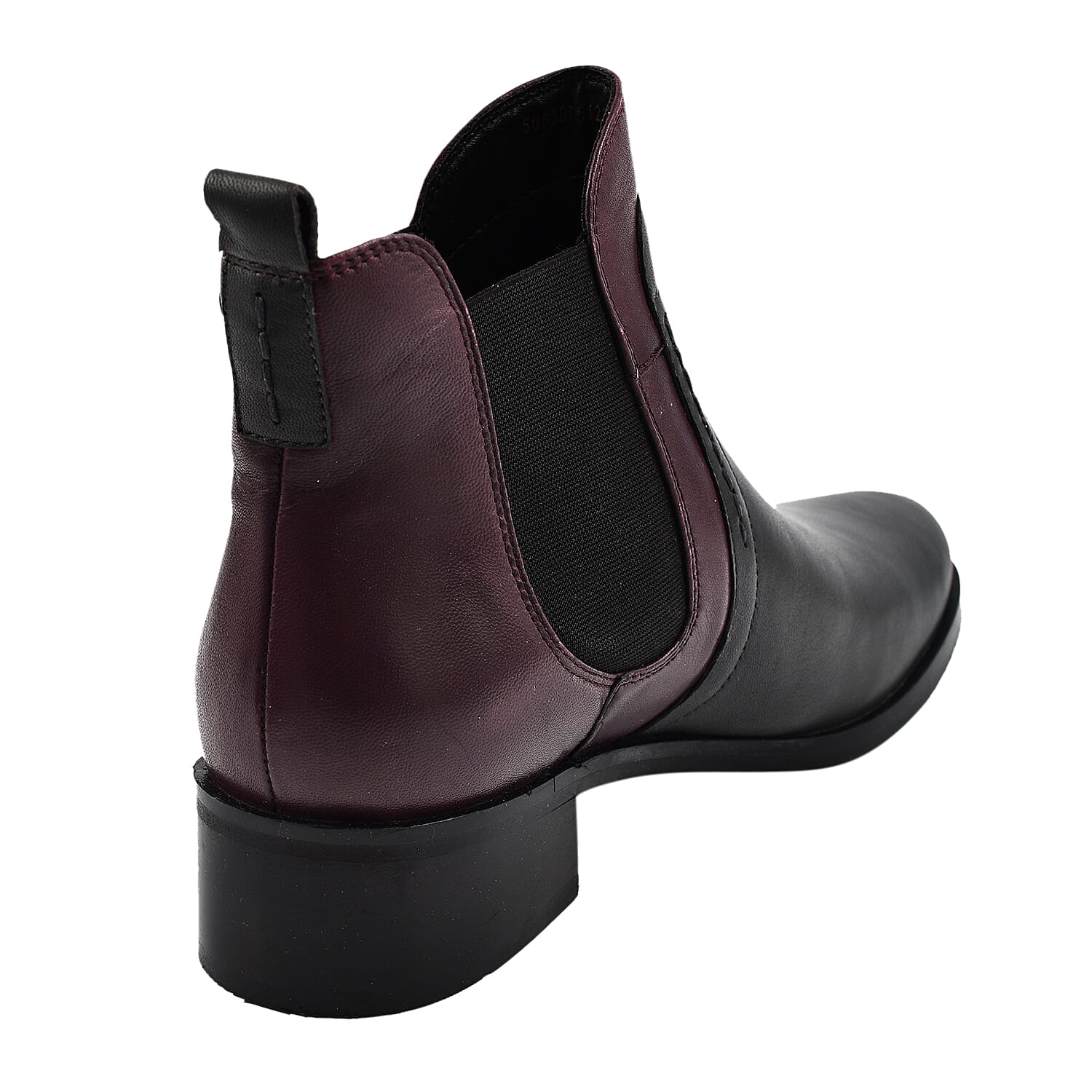LOTUS - Leather Murphy Pull-On Ankle Boots (Size 3) - Grey and BORDO 7691730 2