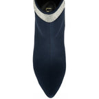 LOTUS Krystal Womens Leather Ankle Boots (Size 3) - Navy