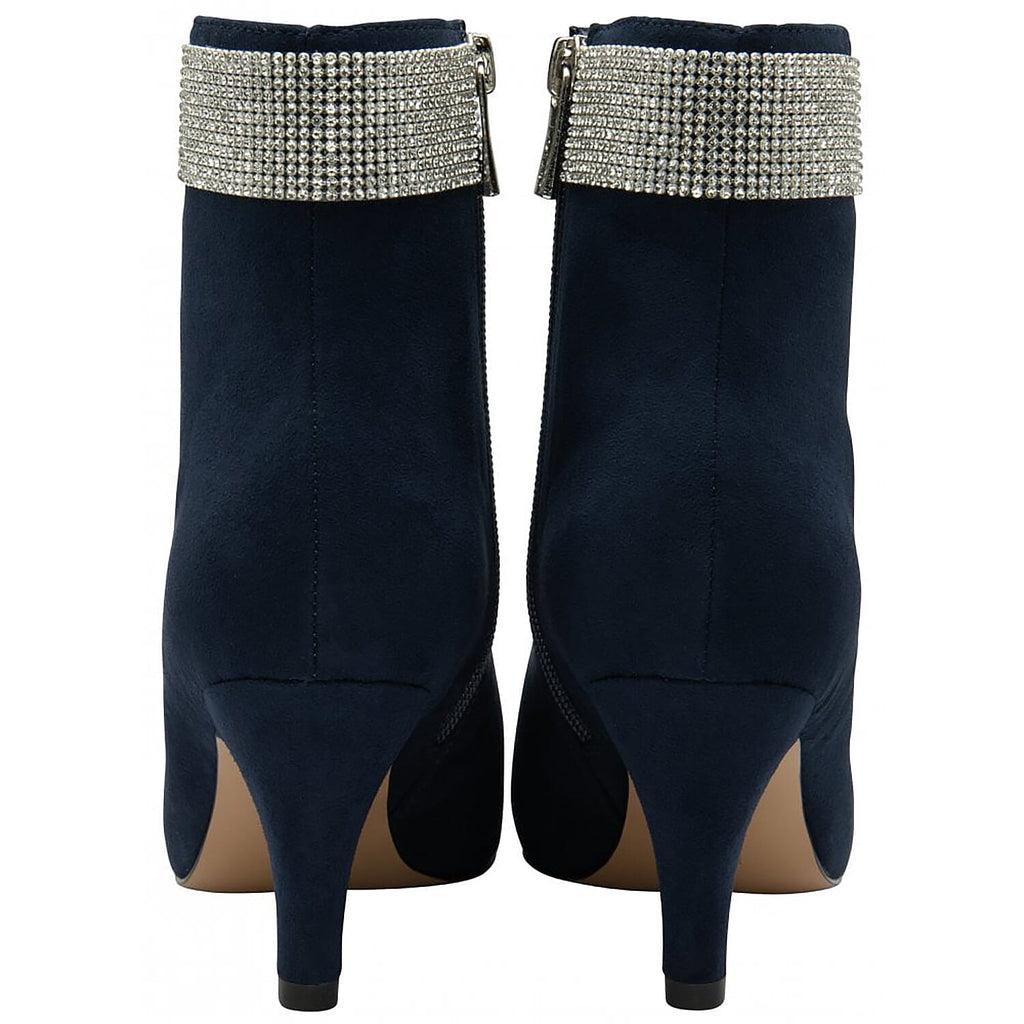 LOTUS Krystal Womens Leather Ankle Boots (Size 3) - Navy