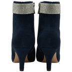 LOTUS Krystal Womens Leather Ankle Boots (Size 3) - Navy