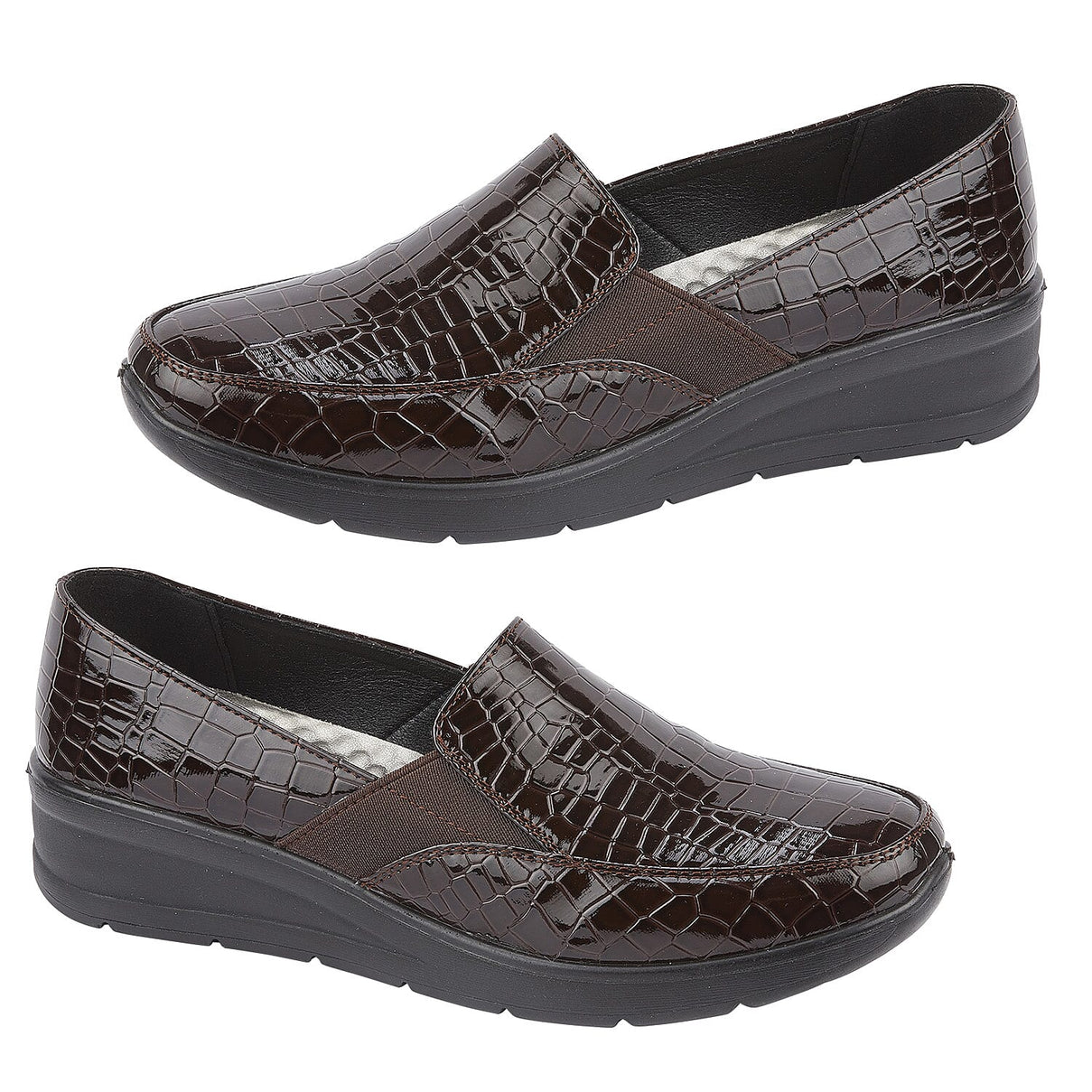 AGATHA Ladies Lightweight Slip-on Comfort Shoe (Size 5) - Dark Brown 7897204 0
