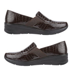 AGATHA Ladies Lightweight Slip-on Comfort Shoe (Size 5) - Dark Brown