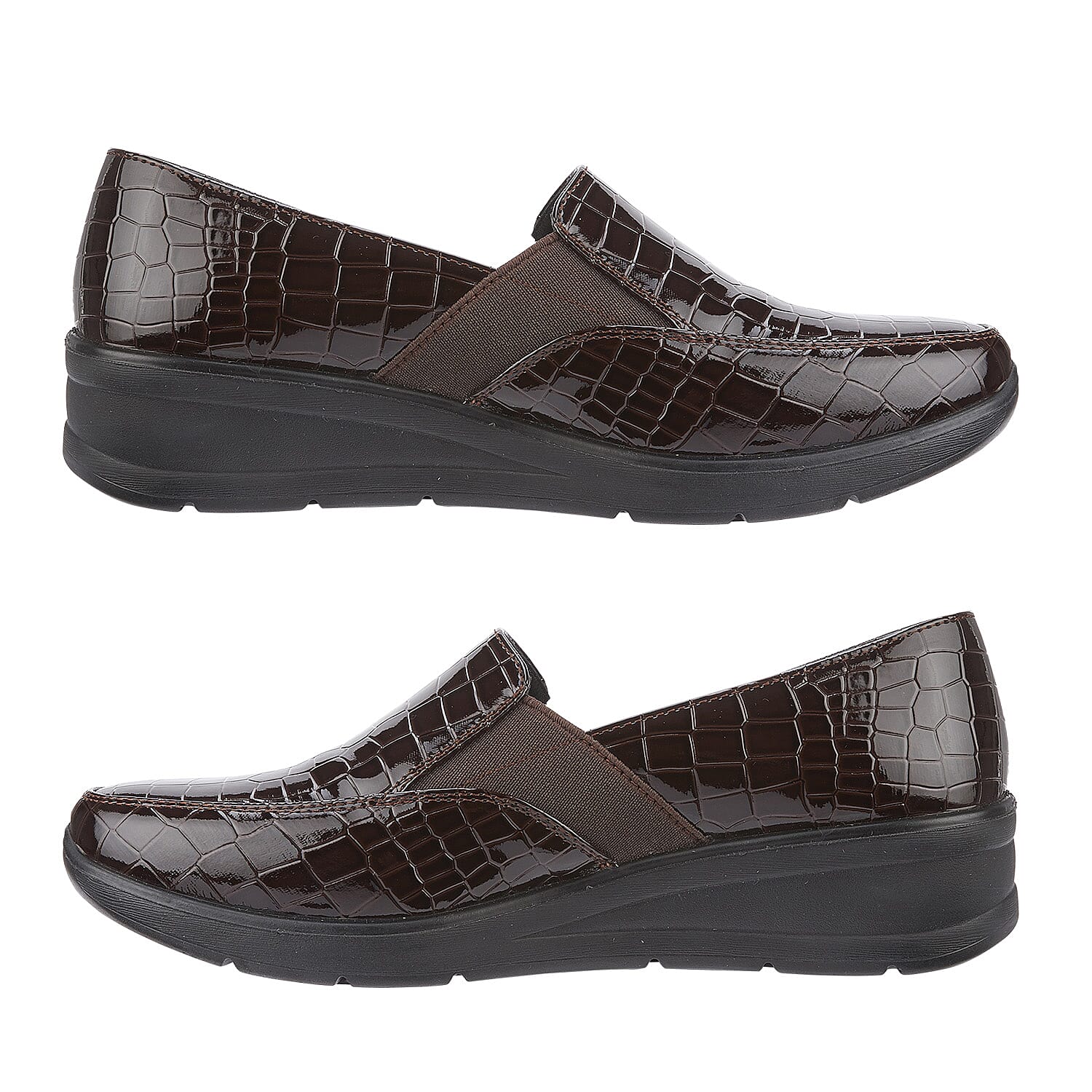 AGATHA Ladies Lightweight Slip-on Comfort Shoe (Size 5) - Dark Brown 7897204 1