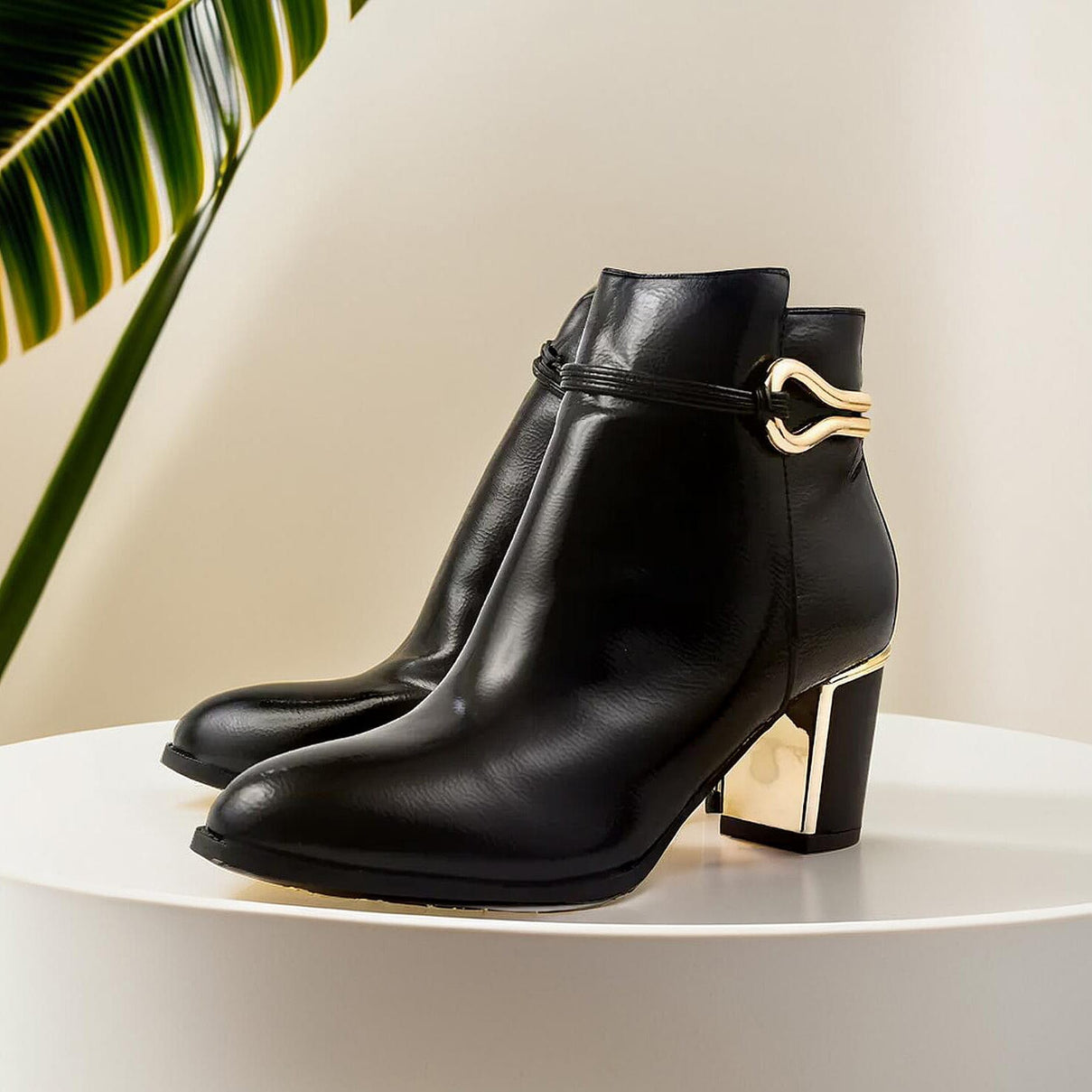 Lotus Textile Ebony Heeled Ankle Boots 7691850 1