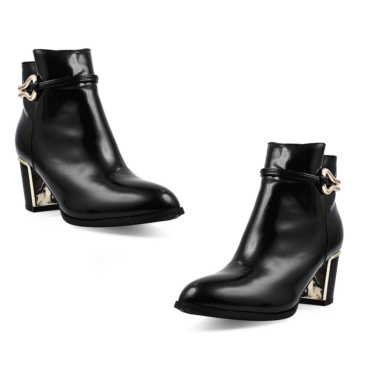 Lotus Textile Ebony Heeled Ankle Boots 7691850 4