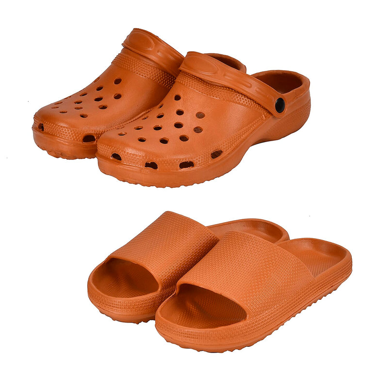 Set of 2 EVA Ladies Super-lightweight Cushioned Sandals and Sliders