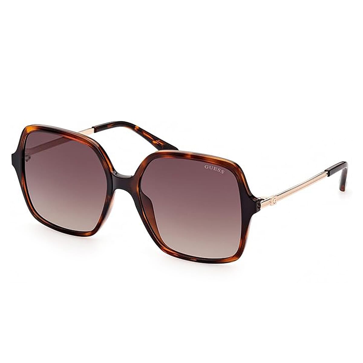 Guess Ladies Square Tort Sunglasses with Gold 8518387 0