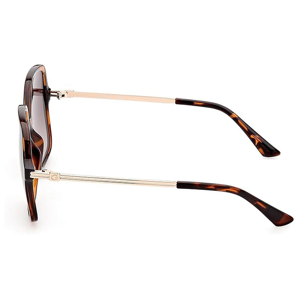 Guess Ladies Square Tort Sunglasses with Gold