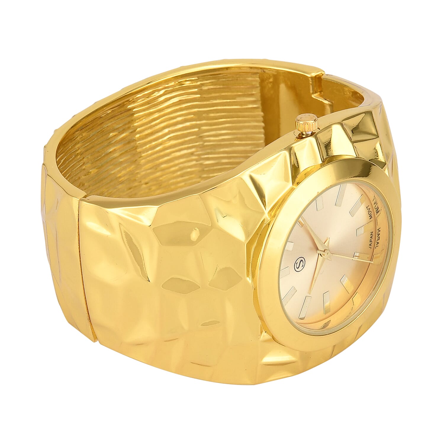 STRADA Bangle Ladies Watch in Gold Finish Stainless Steel 7511904 4