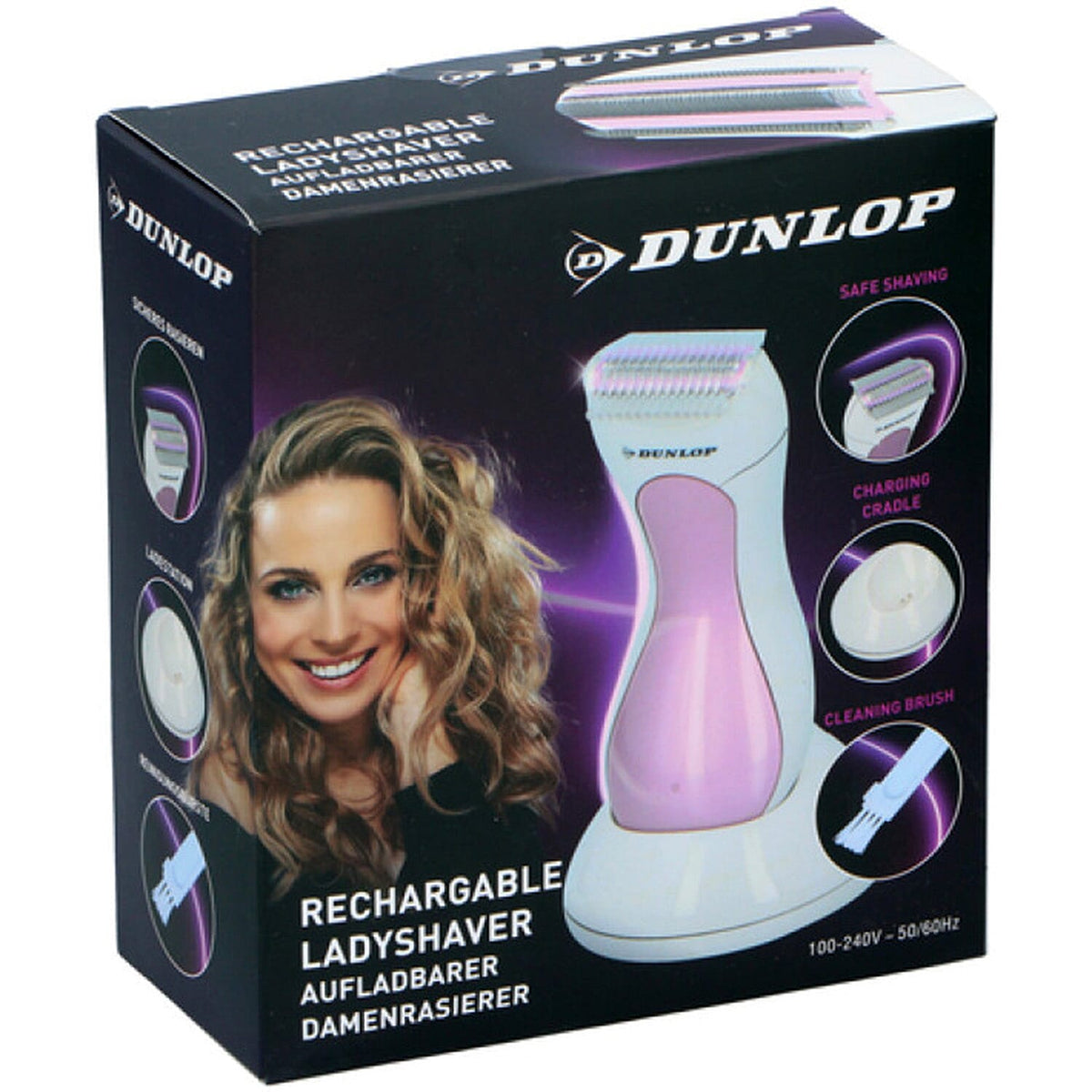 Dunlop Rechargeable Cordless Ladyshave with LED Display 7934435 1