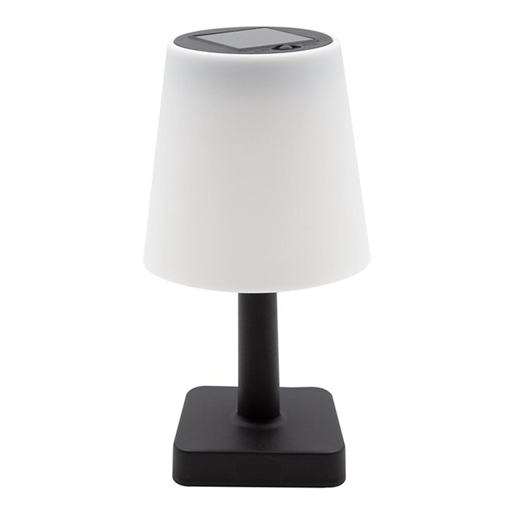 Solar Garden Table LED Lamp - Black