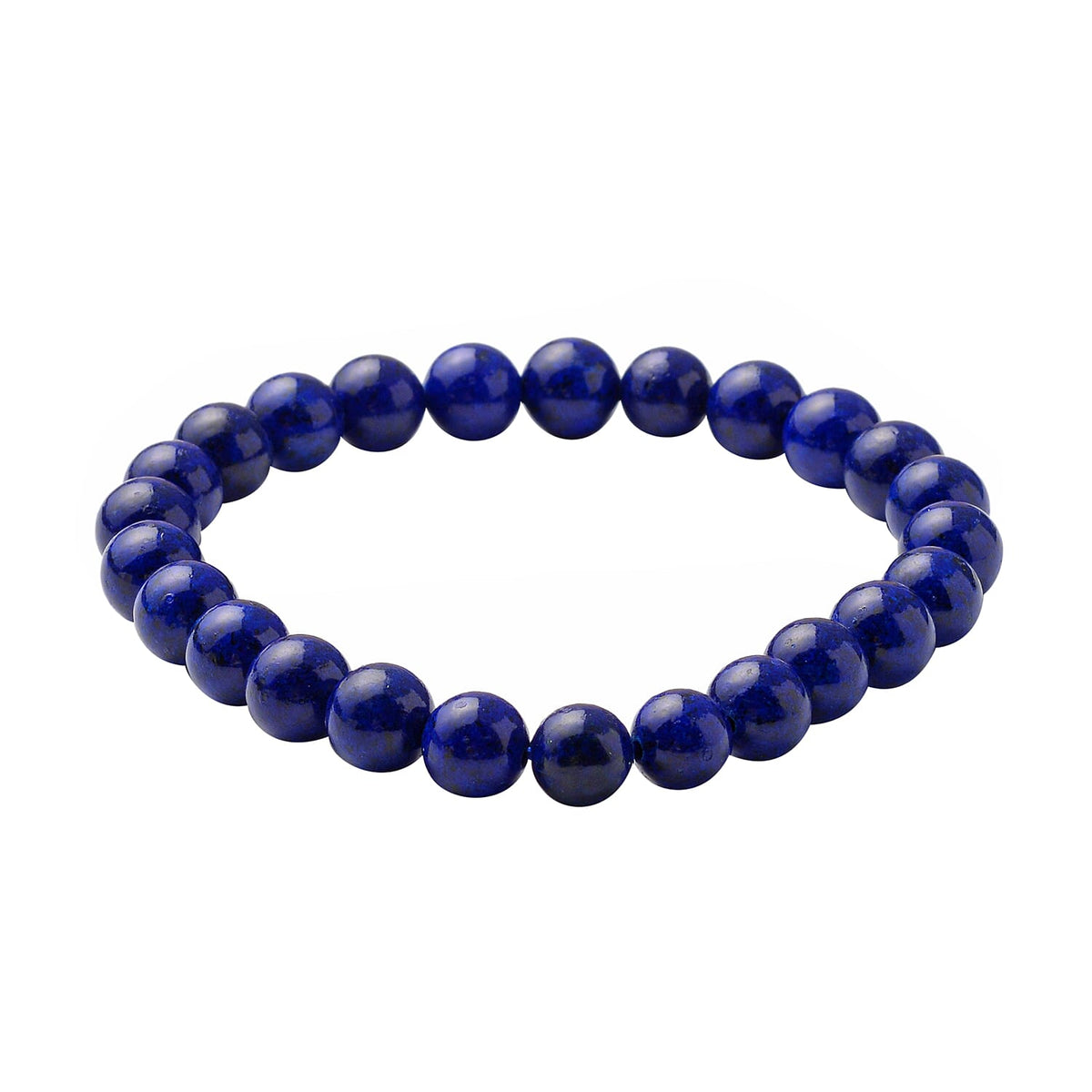 Lapis Lazuli Beads Stretchable Bracelet (Size 7.5) 97.00 Ct. 3380660 0