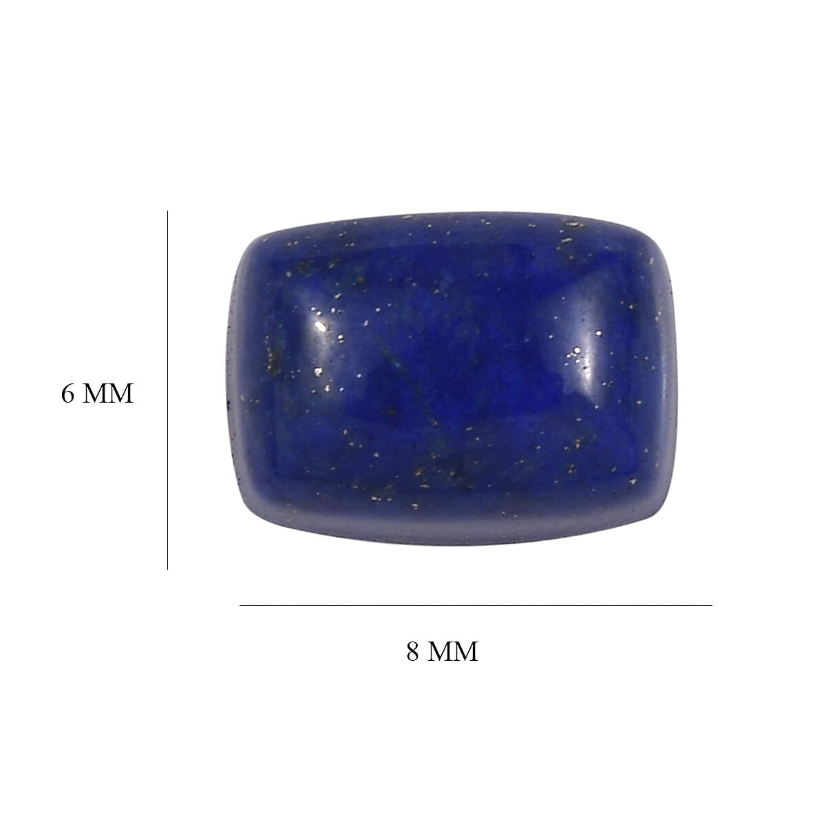Lapis Lazuli Loose Gemstone in Cushion Shape (8x6mm) 1.86 ct. 8025624 4