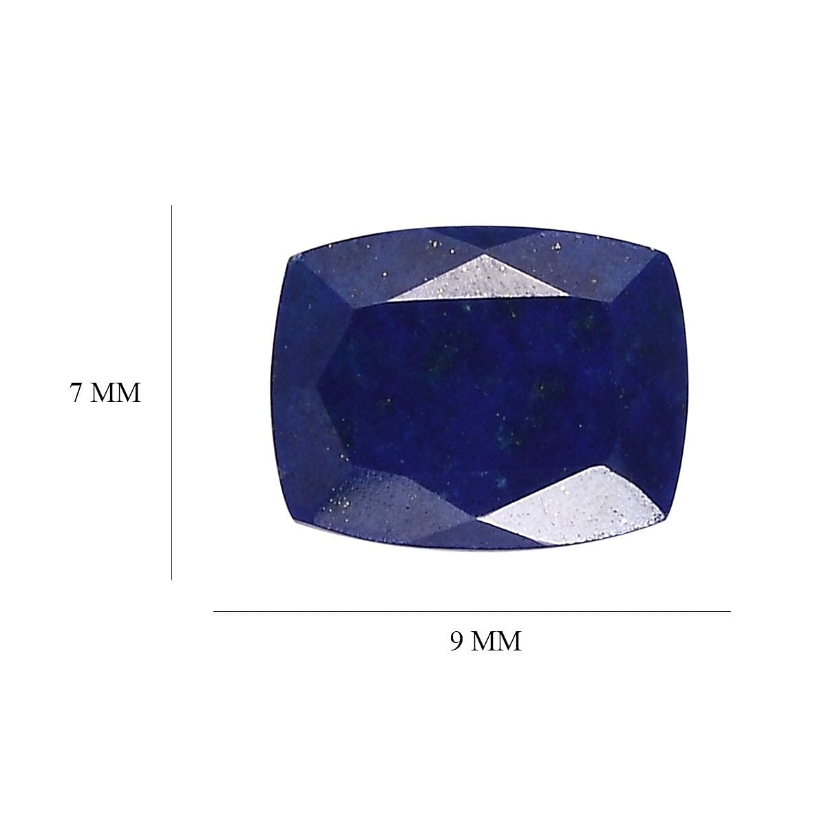 A Lapis Lazuli Loose Gemstone in Cushion Shape (9x7mm) 1.58 ct. 8025626 4