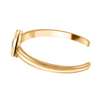 Lapis Lazuli & Interchangeable Multi Gemstones Cuff Bangle (Size - 7) in Yellow Tone 59.50 Ct.