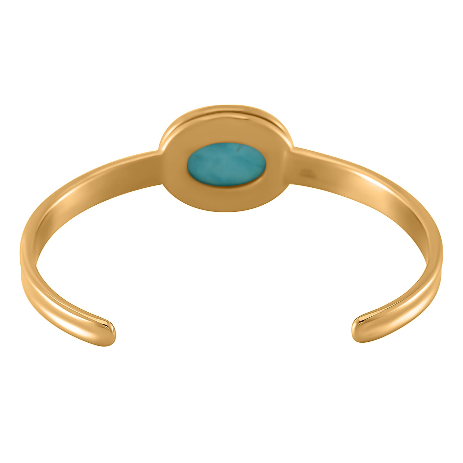 Lapis Lazuli &amp; Interchangeable Multi Gemstones Cuff Bangle (Size - 7) in Yellow Tone 59.50 Ct. 8020488 3