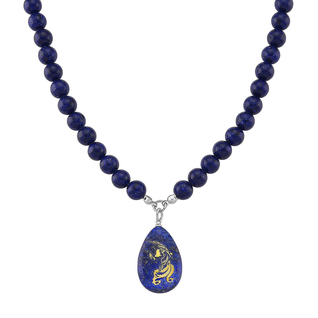 Lapis Lazuli Necklace (Size 18 - 2 Ext) with Lobster Clasp 230.00 Ct. 8181188 0