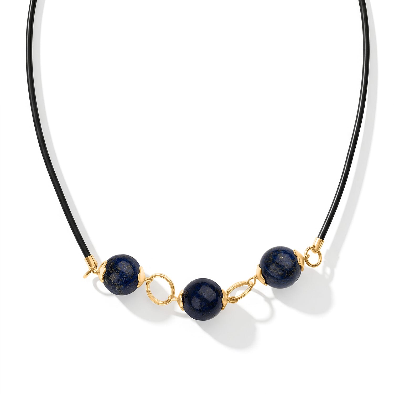 Lapis Lazuli Necklace (Size - 18+2 Ext) with Lobster Clasp 12.00 Ct. V32516202 0