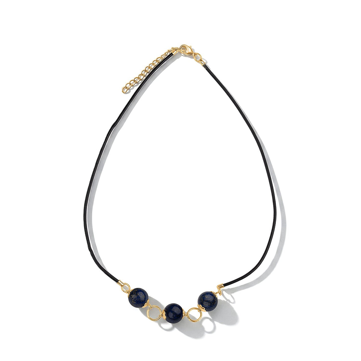 Lapis Lazuli Necklace (Size - 18+2 Ext) with Lobster Clasp 12.00 Ct. V32516202 1