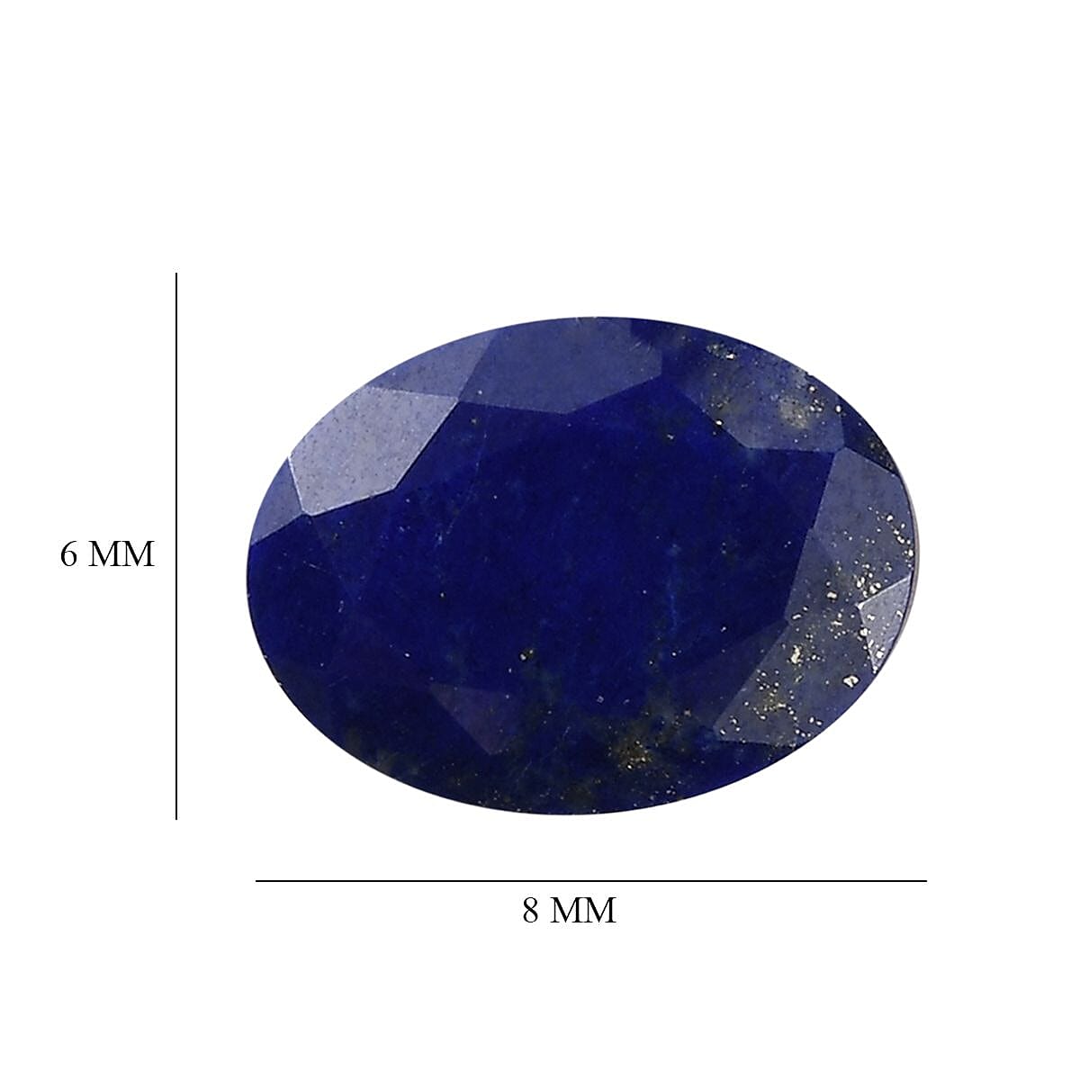 Set of 2 Lapis Lazuli Loose Gemstones in Oval Shape (8x6mm) 7865157 5