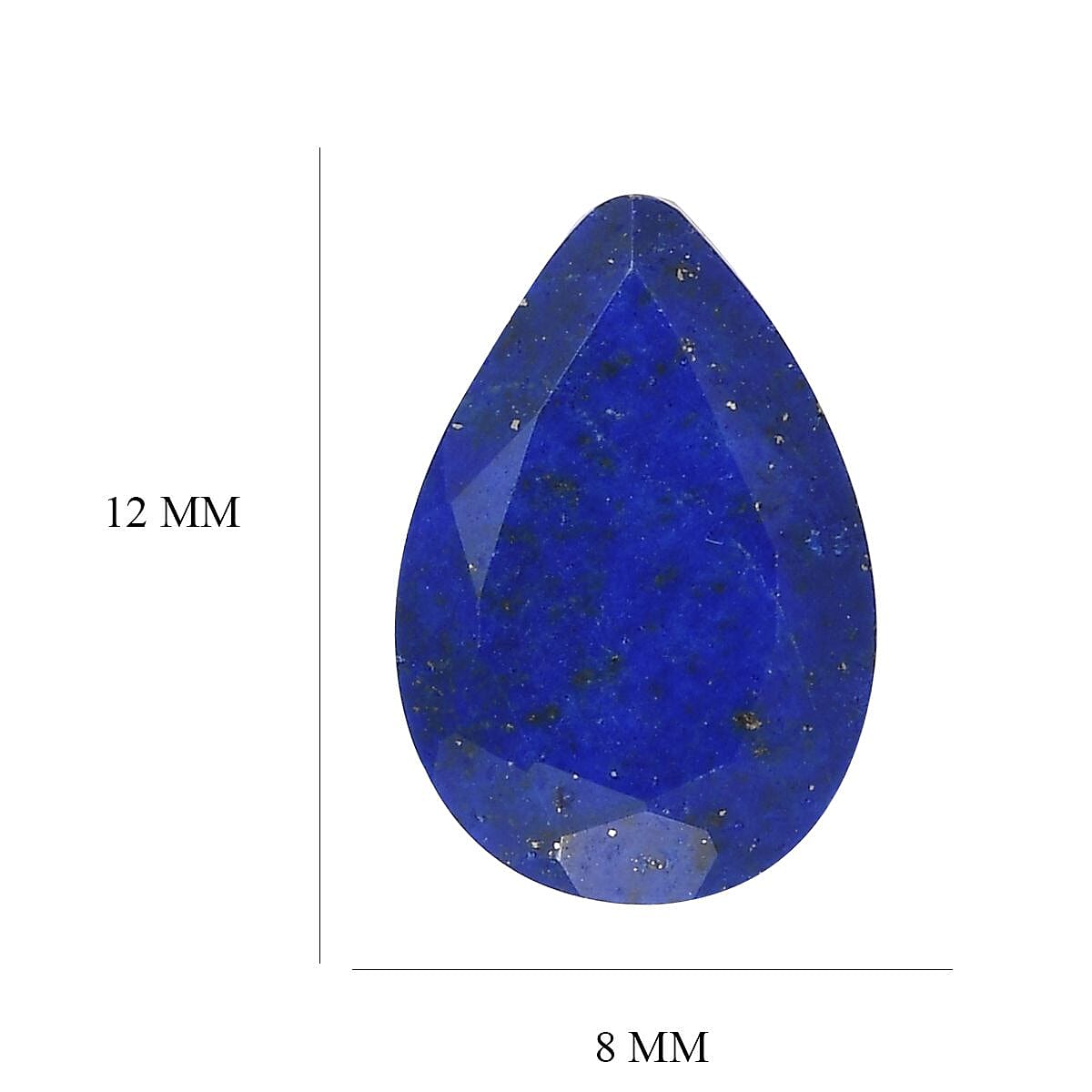 A Lapis Lazuli Loose Gemstone in Pear Shape (12x8mm) 2.26 ct. 8025627 4