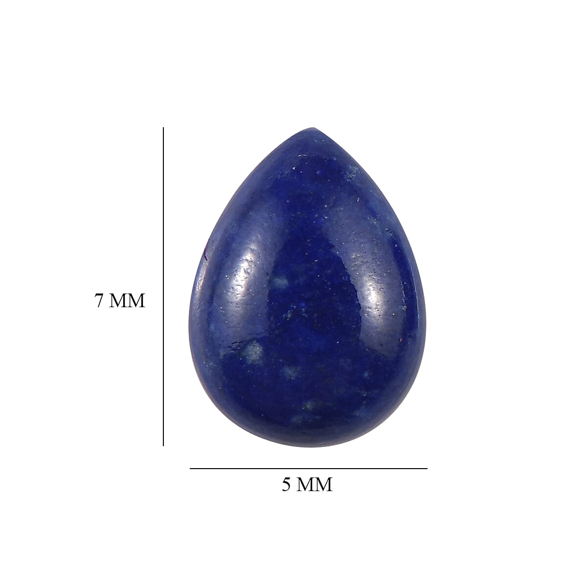Set of 2 Lapis Lazuli Loose Gemstones in Pear Shape (7x5mm) 7763276 4
