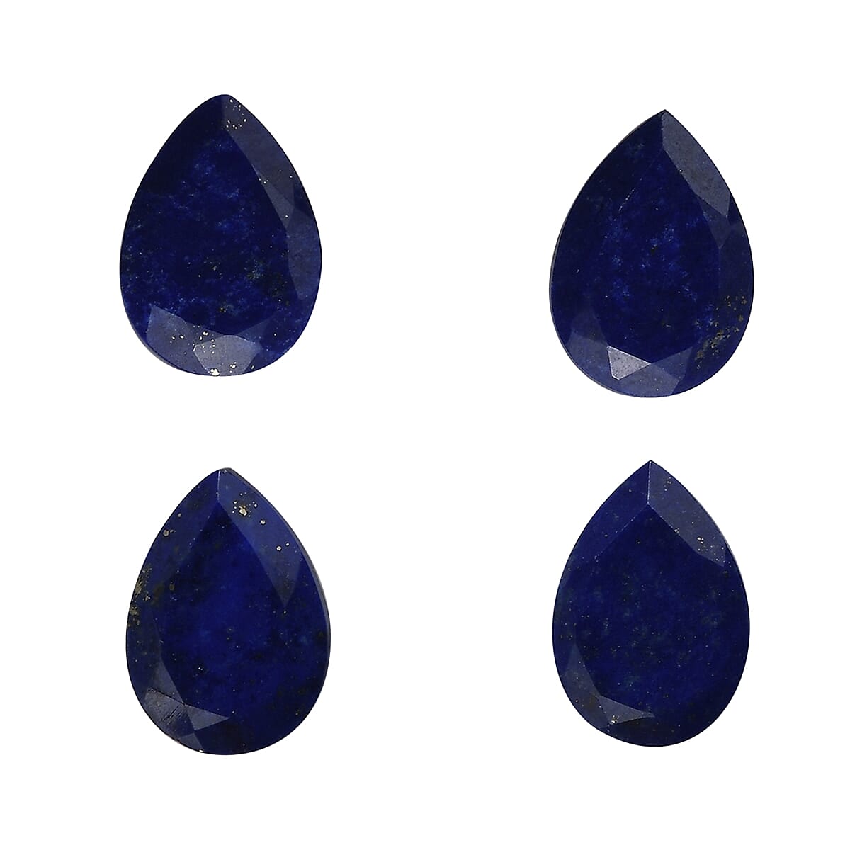 Set of 4 Lapis Lazuli Loose Gemstones in Pear Shape (7x5mm) 7763277 0