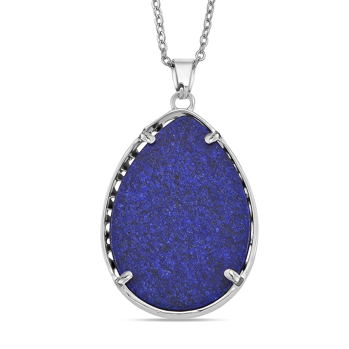 Lapis Lazuli Tree of Life Pendant with Chain (Size 20+2 Ext) 22.00 Ct.(35x25) V32513772 5