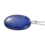 Lapis Lazuli Sterling Silver Pendant with Chain (Size - 20) 53.25 Ct.