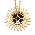 Natural Lapis Lazuli Sun Pendant with Chain (Size 20) 6.00 Ct.