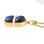 Natural Lapis Lazuli Pendant with Chain (Size 20) 9.39 Ct.