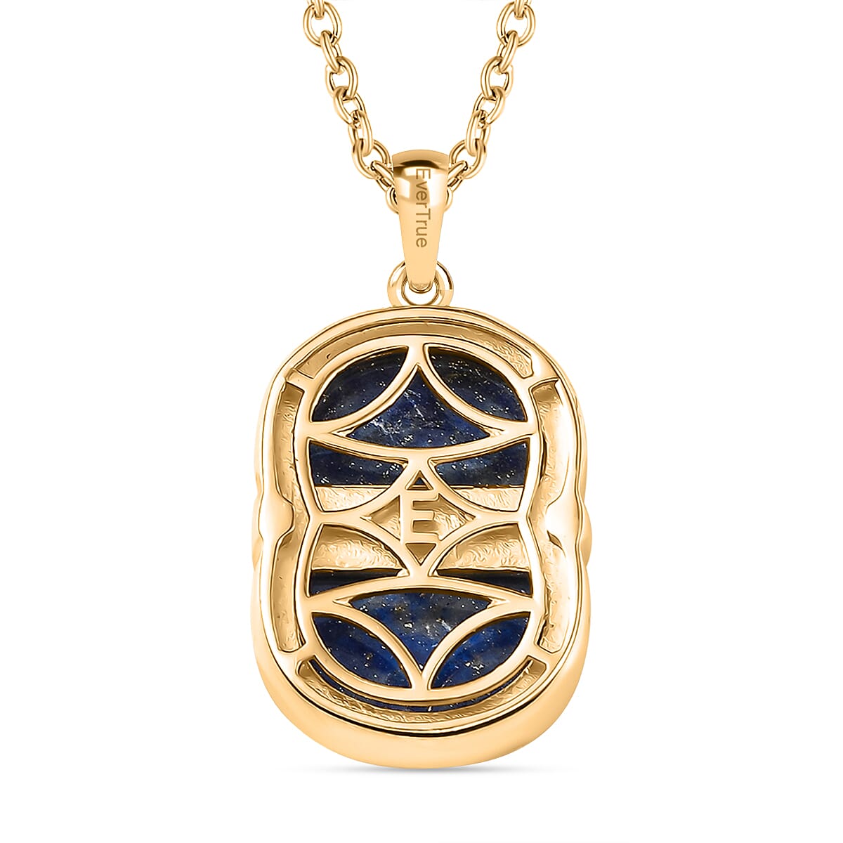 Natural Lapis Lazuli Pendant with Chain (Size 20) 9.39 Ct. 4405229 5